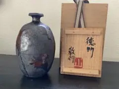 岩井窯 山本教行 掻き落とし 牡丹 民藝 バーナードリーチ 花瓶 ピッチャー 岩井窯 山本教行 掻き落とし 牡丹 民藝 バーナードリーチ 花瓶