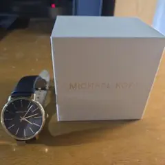 MICHAEL KORS ネイビー アナログ時計