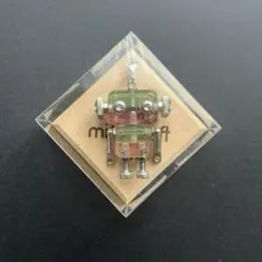 mito craft レジン ロボットキーホルダーチャーム 緑×ピンク 未使用