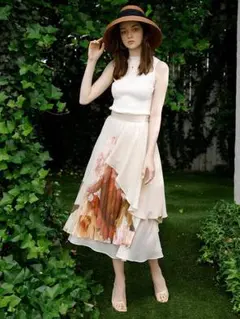 完売 Eimy istoire Shannon flower プリーツスカート