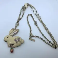 【年内お値下げ】ANNA SUI うさぎ×苺 ネックレス