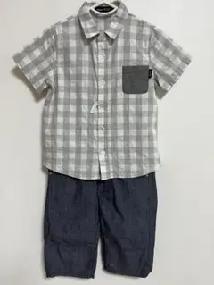 BeBe 半袖シャツ 100cm パンツもセットfamiliar