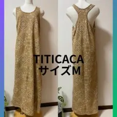 TITICACA チャイハネ　バンダナ柄　タンクトップ　ロングワンピース　M