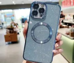 iPhone 15 Pro グリッターケース マグネットリング付き