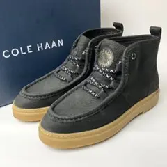 【極美品】COLE HAAN オールデイサミット　チャッカブーティ　防水　革　黒