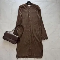 ARMEN UTILTY BANDED COLLAR LONG SHIRTS