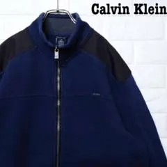 フリース★カルバンクライン Calvin Klein ジップトレーナー 刺繍ロゴ