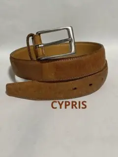 CYPRIS メンズベルト　ブラウンレザー ベルト シンプルデザイン