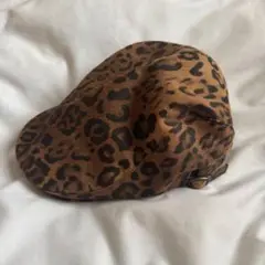 BROSS キャップ　ヒョウ柄 ハンチング帽　レオパード