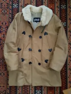 Schott ダッフルコート L ベージュ