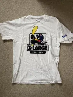ヤクルトスワローズ XLARGE Tシャツ ホワイト M つば九郎
