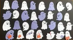 『早割』③ダイカット　クラフトパンチ　ハロウィン　おばけ　31点セット