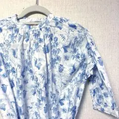 haversack ワンピース　シャツ ボタニカル　花柄 綿100