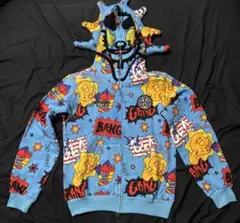 GLOGANG グレー　パーカー The Glory Full Zip Hoodie (Grey Wash Camo)