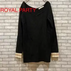 【ROYAL PARTY】レディース ニット セットアップ スリット入り