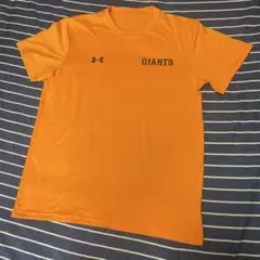 読売ジャイアンツ 半袖Tシャツ Under Armour オレンジ