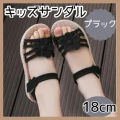 ▼サンダル ブラック 18㎝ キッズ ビーチサンダル 海 子供 プール 靴 2