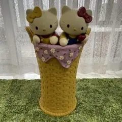 サンリオ　ハローキティ&ミミィ　傘立て 当時物／激レア】サンリオ ハローキティ&ミミィ 傘立て スタンド