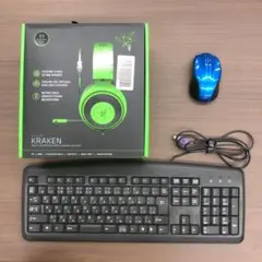 PC 周辺機器 動作未確認品 セット ヘッドフォン キーボード マウス p616