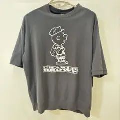 【ほぼ未使用】GU × PEANUTSコラボ チャーリーブラウン ラグランT