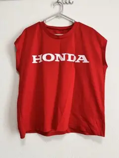 HONDA メッシュ ノースリーブタンクトップ 赤