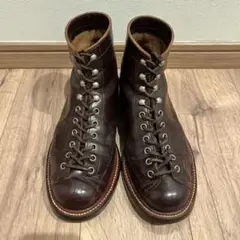 【メヌア】「JOEMcCOY」ラインマン モンキーブーツ茶26.5cm モンキーブーツ ラインマンブーツ レースアップレザー