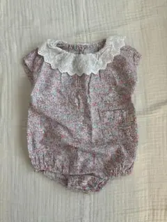 【美品】アプレレクール　花柄ロンパース　80
