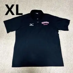 【Mizuno】NIHON NARASHINO ポロシャツ 黒　サイズO（XL）