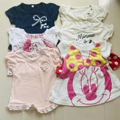 【お得】80 女の子 トップス 半袖 6枚セット 西松屋 保育園着 まとめ売り