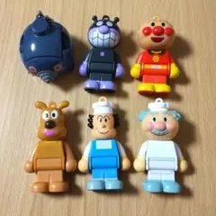 アンパンマンブロックラボ　人形　もぐりん　ジャムおじさん　チーズ　バタコさん