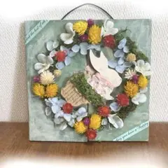 ☆うさぎさん花のプレート☆:..インテリア雑貨。*.。.:*・・*