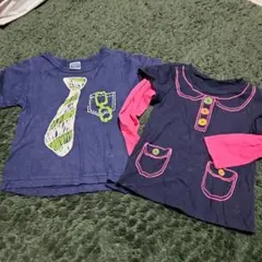 b-ROOM ネイビー ピンク Tシャツ 100cm