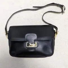 ✨CELINE✨ショルダーバッグ 馬車金具 ブラック レザー 肩掛け