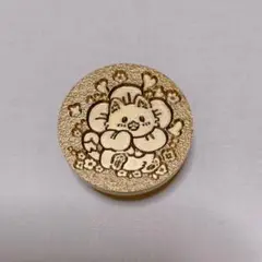 シーリングスタンプ ヘッド 花と猫 正規品 使用済み