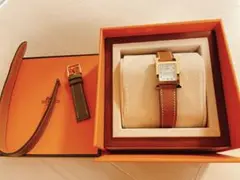 3点セット☆エルメス HERMES腕時計 《Hウォッチ》 PM 25 mm