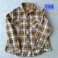 チェック柄長袖シャツ 150サイズ