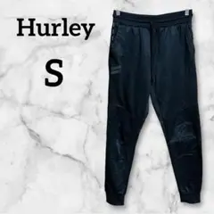 Hurley【S】ハーレー 黒 ジャージパンツ ラフ 男女兼用 スポーツ 秋冬