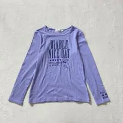 ◆372 ディアブル【160cm】Tシャツ トップス フロントプリント べべ