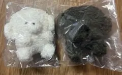 じょせまる　ぬいぐるみ　ガチャ　白　黒