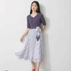 27日まで ジルバイジルスチュアート アートプリントドッキングワンピース FR
