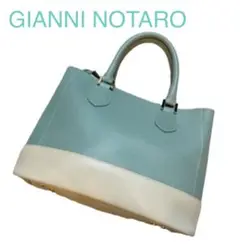 美品【イタリア製】ジャンニノノターロ 2way バッグ レザー