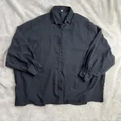 coca シアーシャツ ブラック コカ シャツ ブラウス M