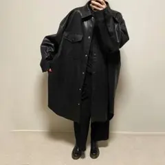 最後10時間35000❤️ほぼ新品❤️ルシェルブルー オーバーサイズシャツコート
