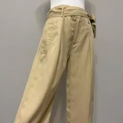 ラルフローレン　レディース　ベージュパンツ　レーヨン　さらさらパンツ