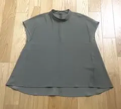 ☆新品未使用☆栗原はるみ　セットアップ☆ブラウス／パンツ　カーキ☆Lサイズ