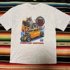 【値下げ交渉可】　モーターサイクルTシャツ　ホットロッドTシャツ　フレイムス