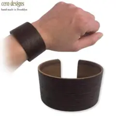 セール ニューヨーク発 CERO DESIGNS プライウッド木製バングル茶2号