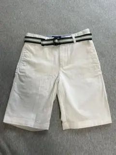 Polo ラルフローレン　ホワイトハーフパンツ ベルト付き