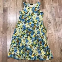 INTERLINEAIRE アンテルリネエール　花柄ノースリーブワンピース　F