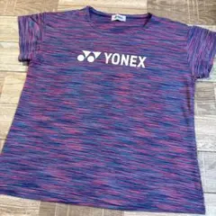 YONEX ストレッチTシャツ Lサイズ ピンク/ブルー
